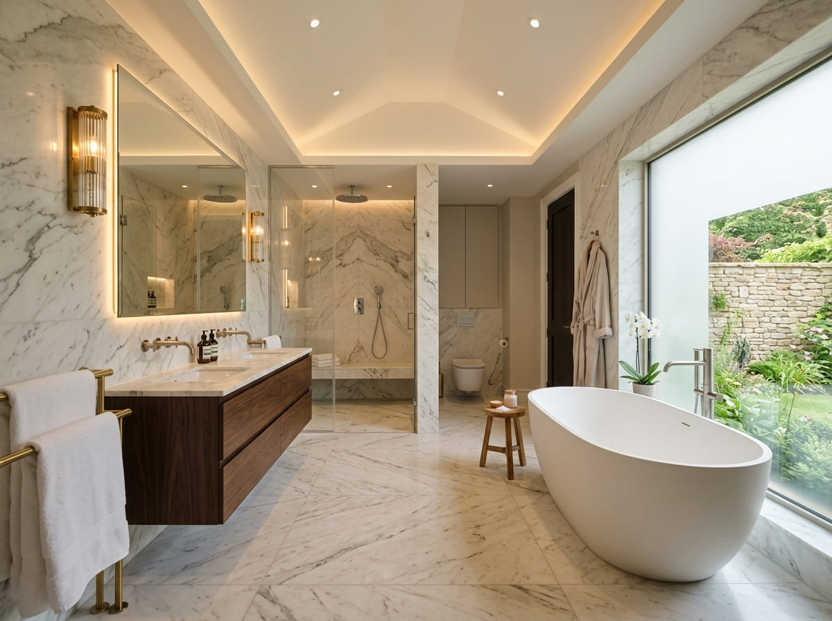 Custom Bathroom Renovation in Tow
